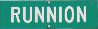 Runnion sign